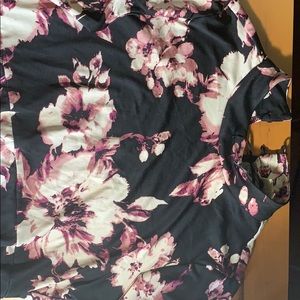 Black and floral dress !